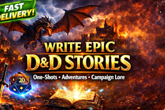 write a dungeons and dragons oneshot, adventure, or campaign lore and storyline