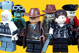 design  custom lego minifigure character or unique  collectible figure