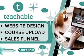 design teachable website teachable online course teachable sales funnel