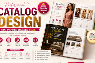 design magazine, catalog, brochure for print and digital