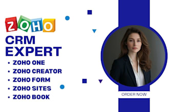 do zoho crm, be your zoho one expert, zoho campaign, zoho book, zoho integration