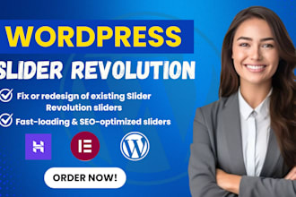 build interactive animated sliders, homepage hero designs with slider revolution