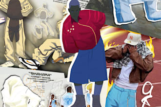 draw fashion illustrations and concept art