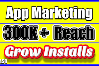 do aso, app promotion, and app marketing for app installs