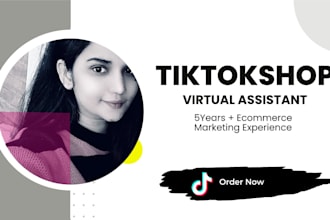 be a tiktok shop virtual assistant and tiktok shop manager