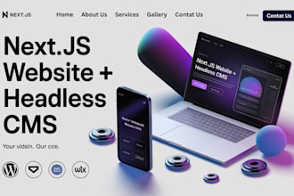 develop nextjs websites with wordpress, payload as headless cms