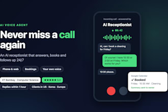 build an ai voice agent to answer calls and book appointments