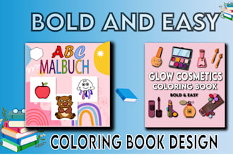 create fun bold and easy eye catching  kids activity book