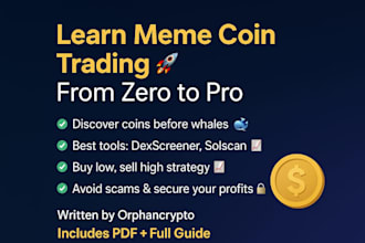 mentor you in meme coin course to make you a profitable trader