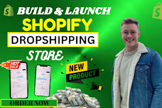 create shopify dropshipping store, dropshipping website