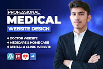 design wordpress medical website, healthcare,  hospital and homecare website
