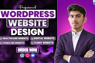 design wordpress homecare website, healthcare,  hospital and medical website