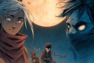 do comic cover arts for your stories