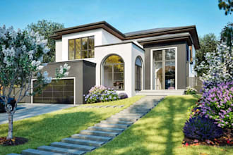 do 3d walkthrough video 2d floorplan 3d home exterior and interior house models