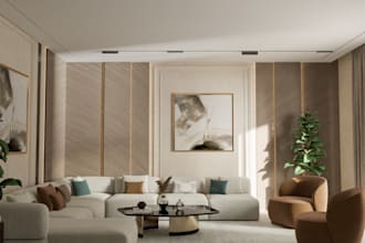 create interior designs and realistic 3d renderings