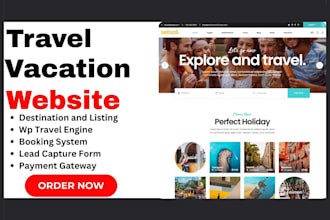 design crmnext travel vacation website wp travel engine vacation website