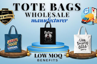 manufacture and supply premium custom tote bags at wholesale prices