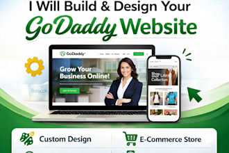 create a professional website with godaddy builder