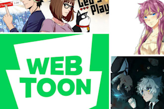 do viral webtoon promotion, manga, tapas, and wattpad promotion