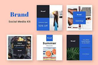 create a complete social media kit