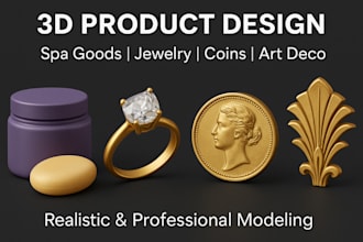 luxury mockups for 3d jewelry, coins, medallions, spa goods and art decorcoin de