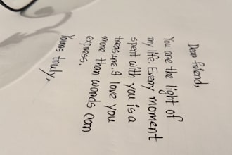 handwrite notes and letters