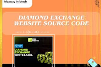 create a diamond exchange white label website including source code