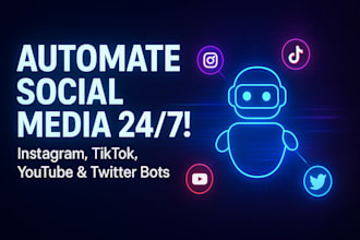 build instagram API bot livestreaming bot youtube bot tiktok API twitter bot