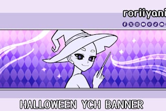 draw you a halloween banner