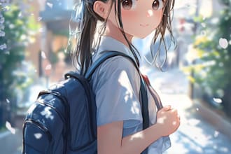 draw anime character an illustration