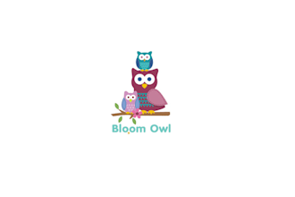 design bloom owl fun trendy personalized children products logo