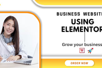 build wordpress website using elementor