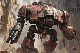 create a warhammer 40k character art
