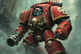 create warhammer 40k art