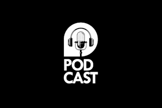 design professional podcast cover art or logo