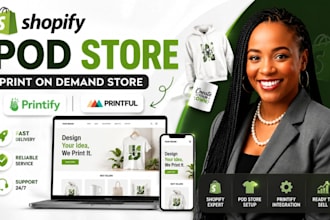 create shopify pod store with printify, shopify print on demand store