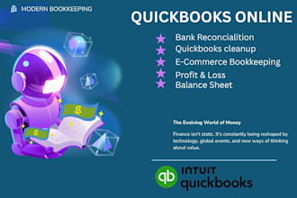 do quickbooks setup,cleanup ,reconciliation and bookkeeping