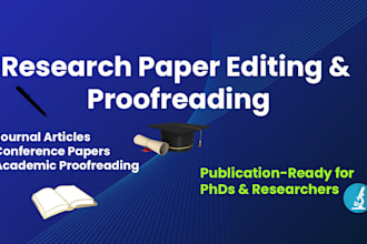 edit, format, and polish your research paper or journal article for publication