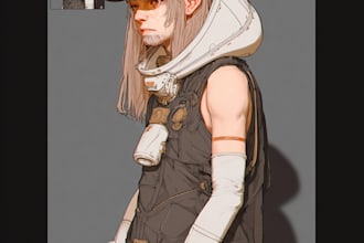 design epic sci fi characters with cinematic flair and rich
