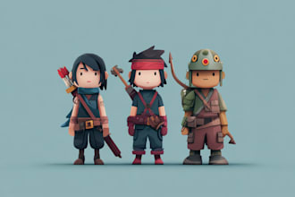 create simple 2d game characters