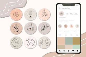 design custom instagram highlight icons and story covers
