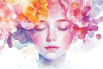 paint watercolor illustration and watercolor art
