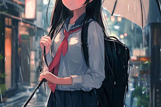 draw commission into anime or manga style art