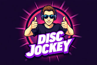 design awesome dj disc jockey logo for you  in my style