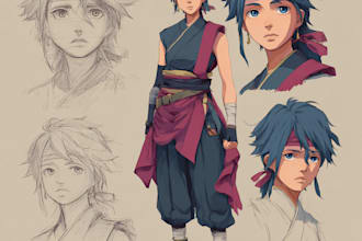 make custom anime or game style characters