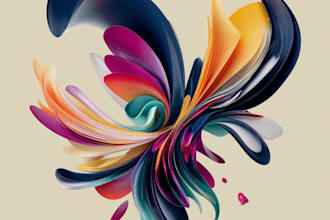 make creative abstract art for you