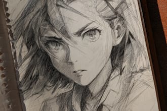 draw anime style characters commission