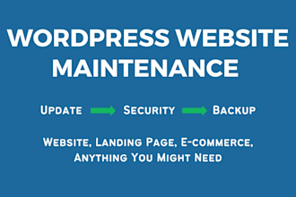 fix any wordpress website errors quickly