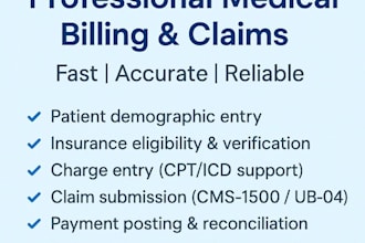 provide medical billing insurance claim submission services
