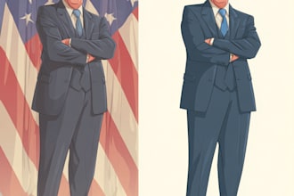 create a political or satirical cartoon